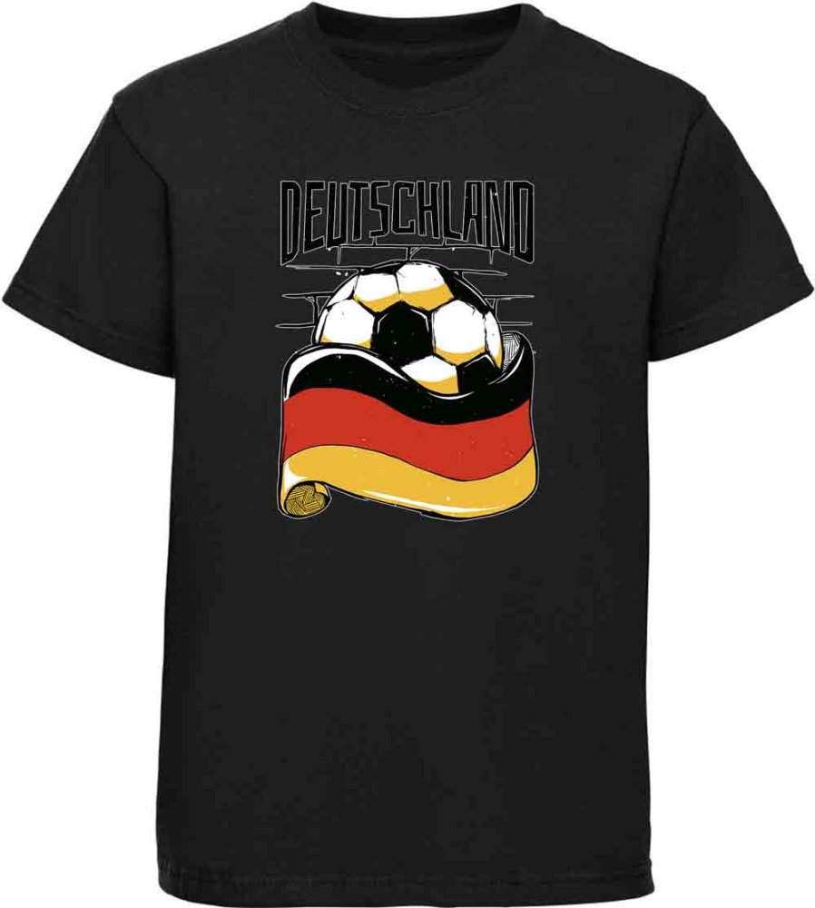Kinder Fussball T-Shirt Deutschland Fahne